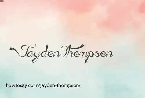 Jayden Thompson