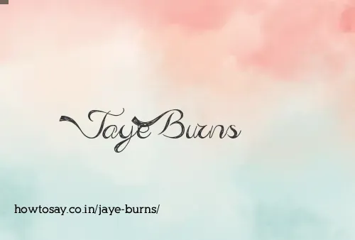 Jaye Burns