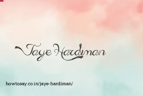 Jaye Hardiman