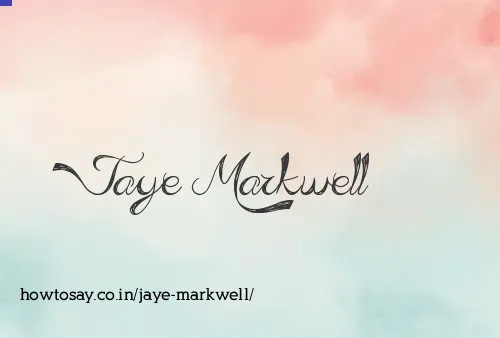 Jaye Markwell