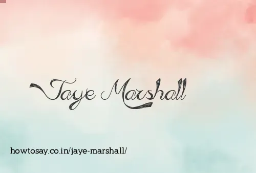 Jaye Marshall