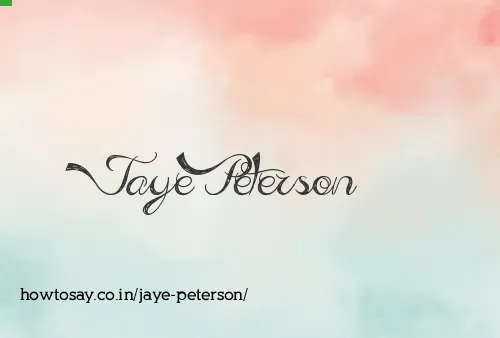 Jaye Peterson