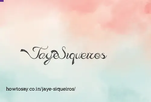 Jaye Siqueiros