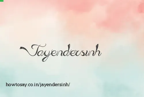 Jayendersinh