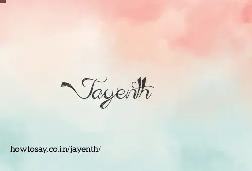 Jayenth
