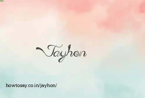 Jayhon