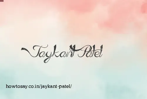 Jaykant Patel