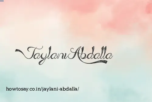 Jaylani Abdalla