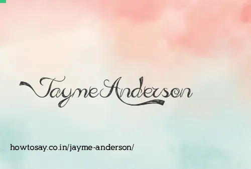 Jayme Anderson