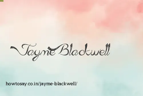 Jayme Blackwell