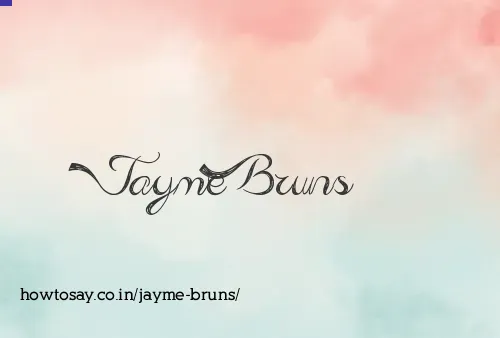 Jayme Bruns