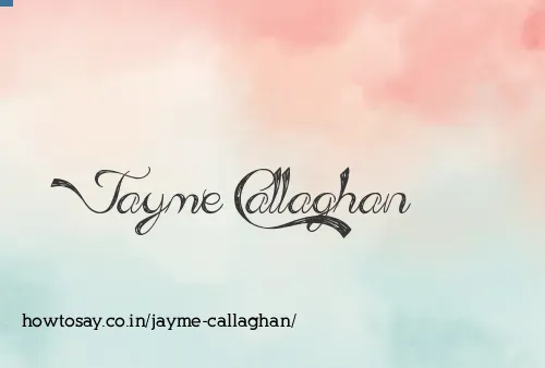 Jayme Callaghan
