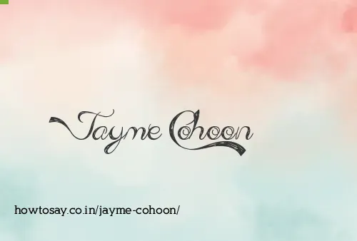 Jayme Cohoon