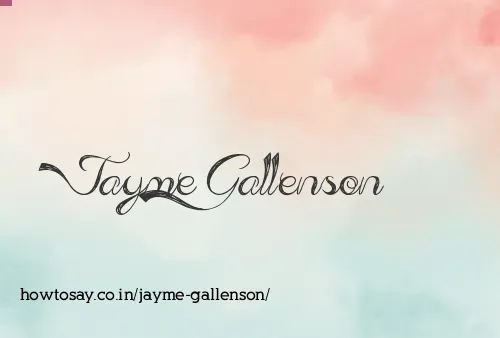 Jayme Gallenson