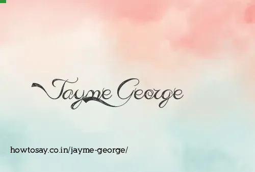 Jayme George