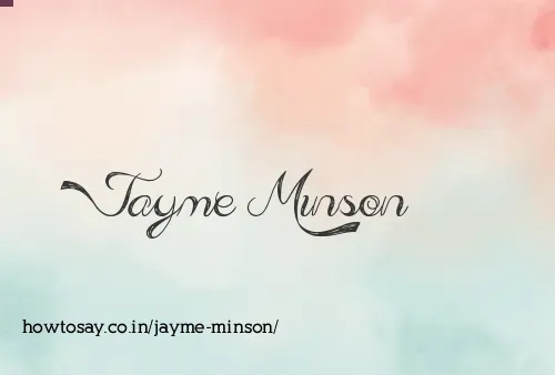Jayme Minson