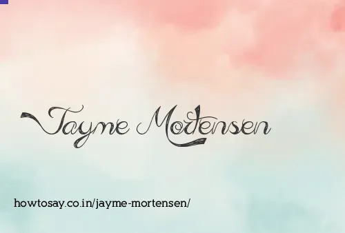 Jayme Mortensen