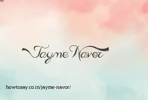 Jayme Navor