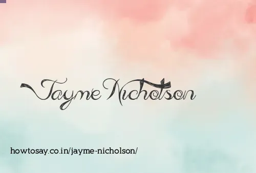 Jayme Nicholson