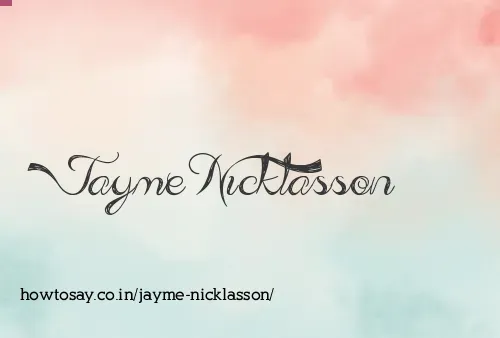 Jayme Nicklasson