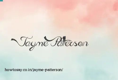 Jayme Patterson