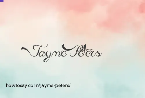 Jayme Peters