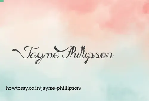 Jayme Phillipson