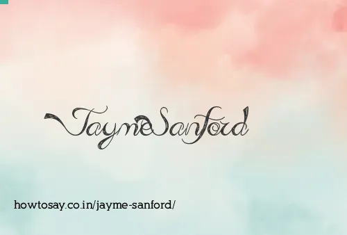 Jayme Sanford