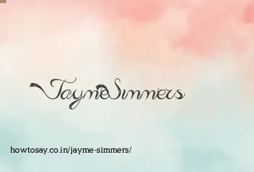Jayme Simmers