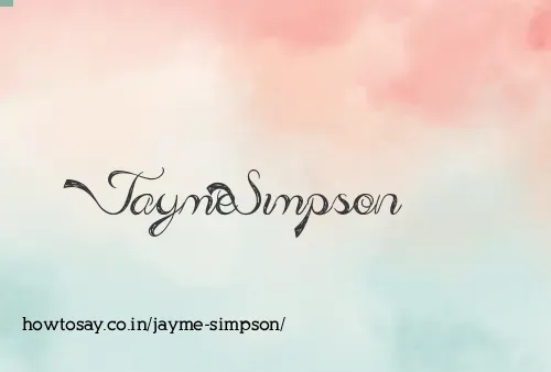 Jayme Simpson