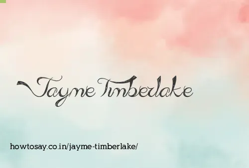 Jayme Timberlake