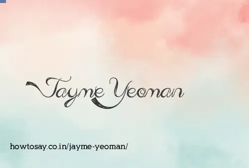 Jayme Yeoman
