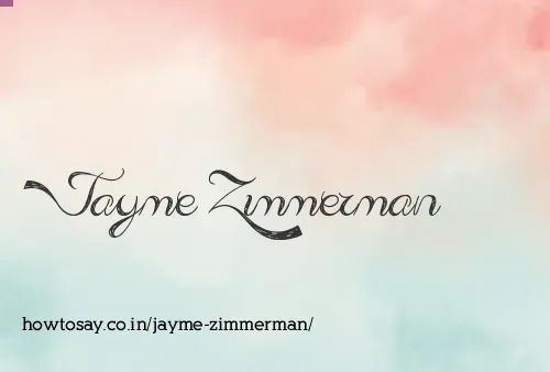Jayme Zimmerman