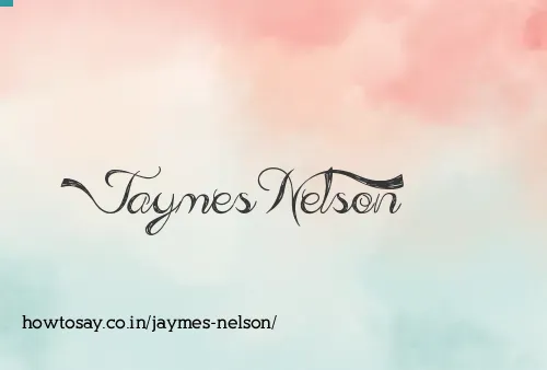 Jaymes Nelson