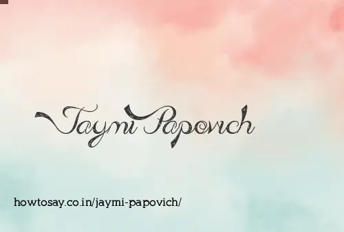 Jaymi Papovich
