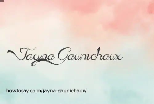 Jayna Gaunichaux