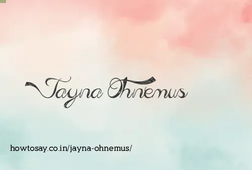 Jayna Ohnemus
