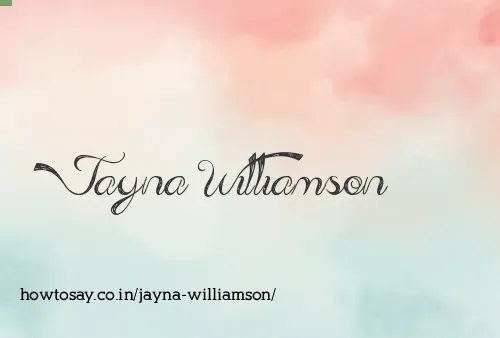 Jayna Williamson