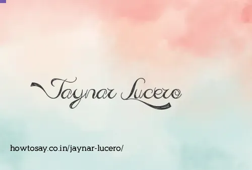 Jaynar Lucero