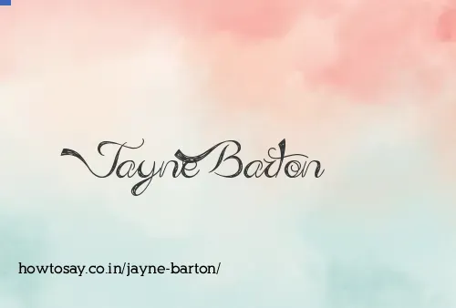 Jayne Barton