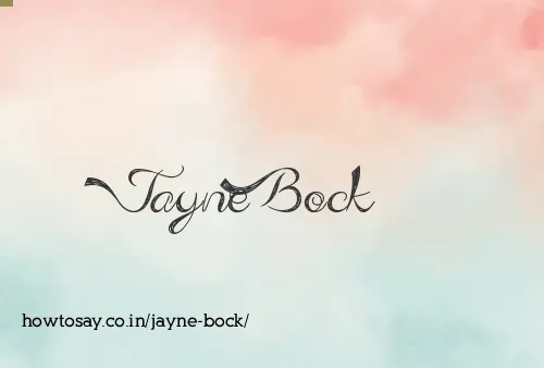 Jayne Bock
