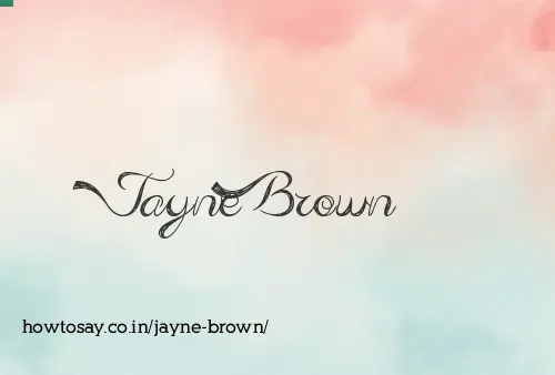 Jayne Brown