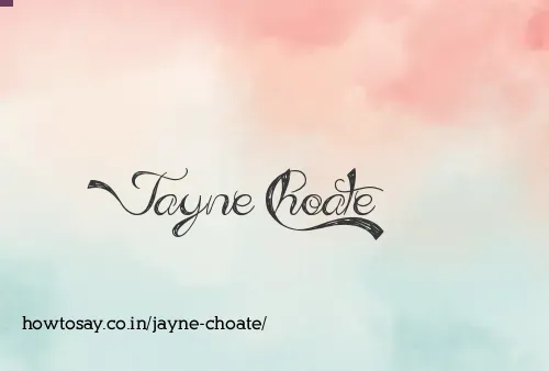 Jayne Choate
