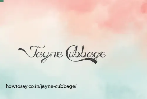 Jayne Cubbage