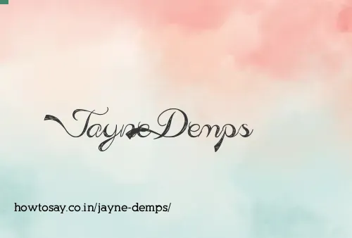 Jayne Demps