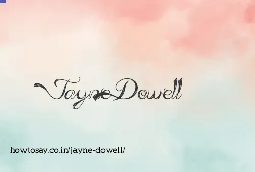 Jayne Dowell