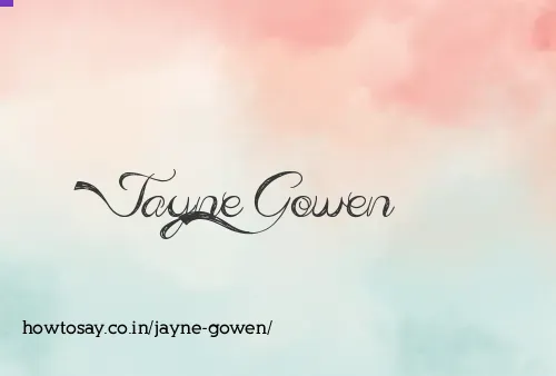 Jayne Gowen