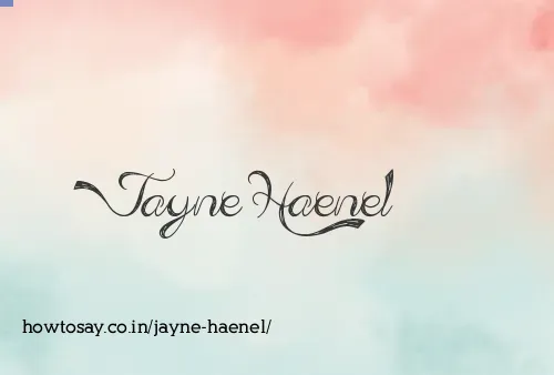Jayne Haenel
