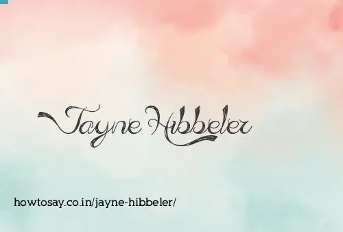 Jayne Hibbeler