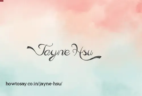 Jayne Hsu